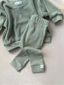 sage ribbed leggings - Sadie:Baby UK