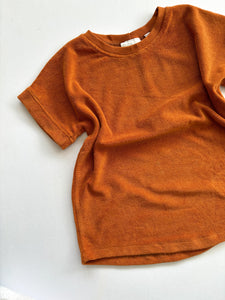 S:B Rust Towelling T-shirt (5-6 years)