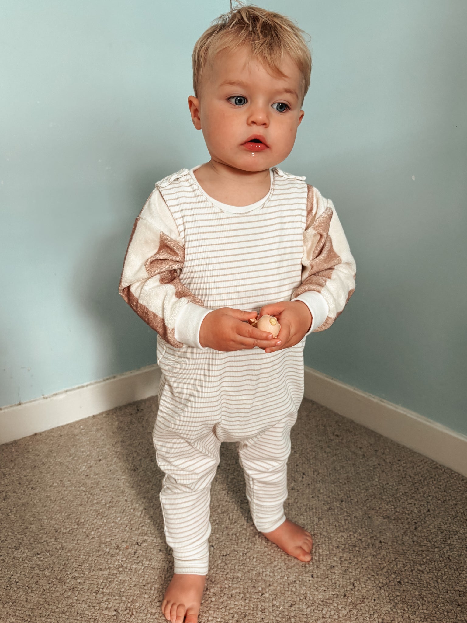 milk ribbed dungarees - Sadie:Baby UK