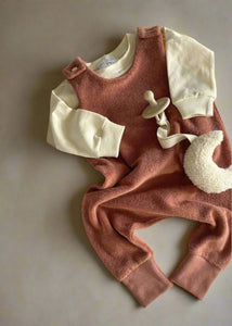 clay terry romper (0-6 months)